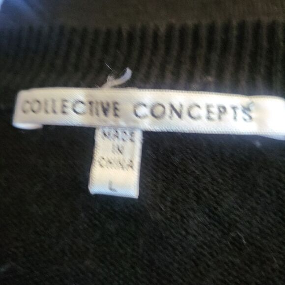 Collective Concepts soft woll blend v neck sweater - Picture 6 of 7